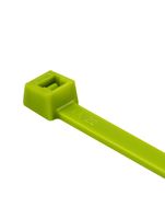 4" 18LB FLUORESCENT GREEN CABLE TIES